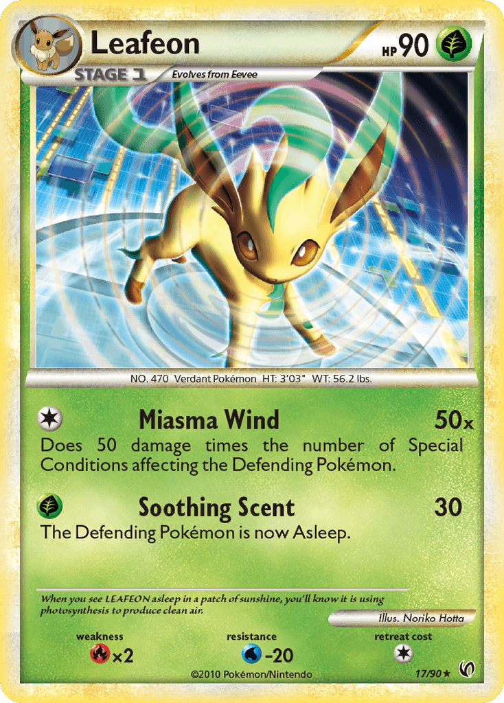 Leafeon, carta 17 de Undaunted