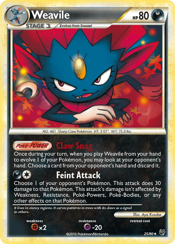 Weavile, carta 25 de Undaunted