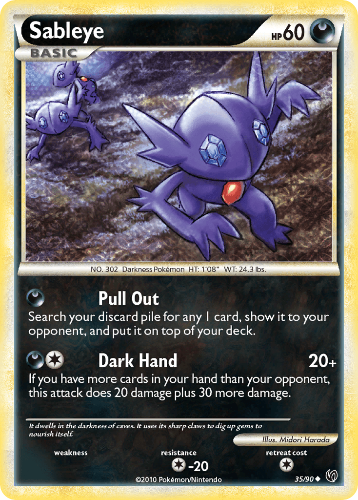 Sableye, carta 35 de Undaunted