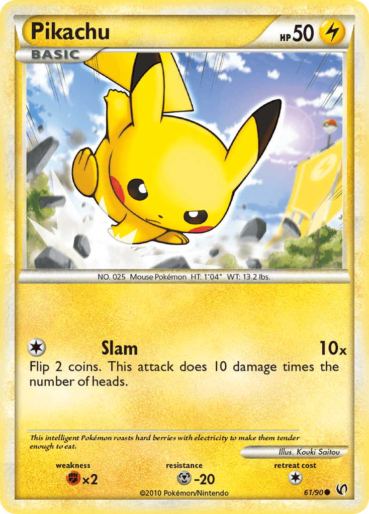 Pikachu, carta 61 de Undaunted