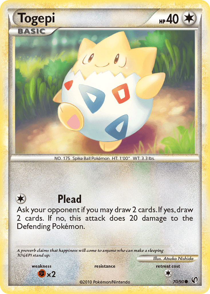 Togepi, carta 70 de Undaunted