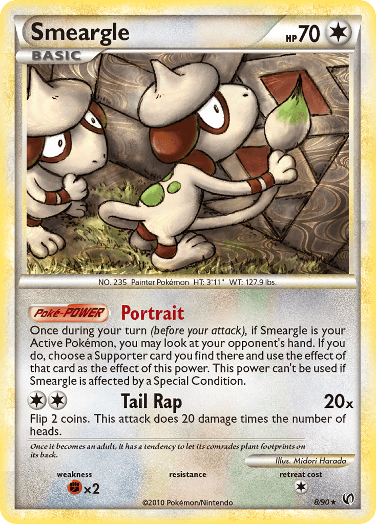 Smeargle, carta 8 de Undaunted