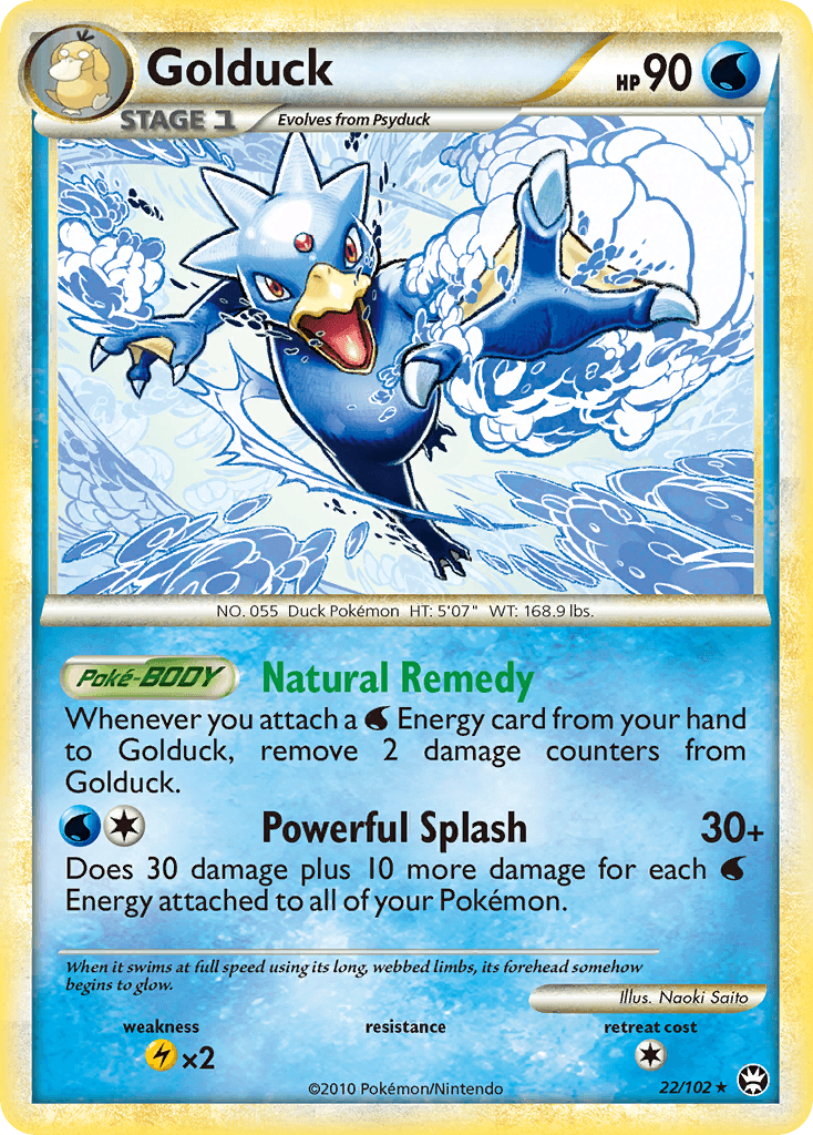Golduck, carta 22 de Triumphant