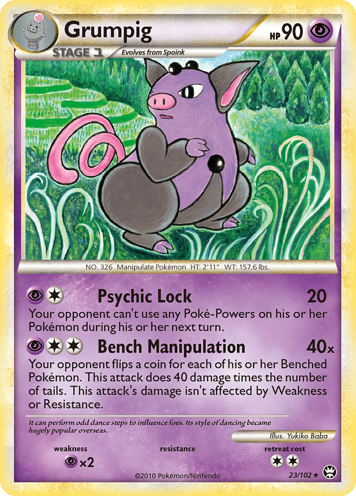 Grumpig, carta 23 de Triumphant