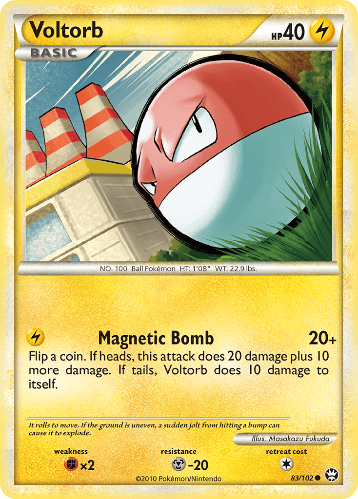Voltorb, carta 83 de Triumphant