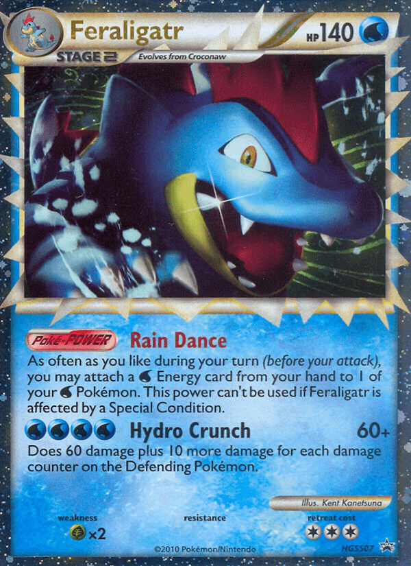 Feraligatr, carta HGSS07 de HGSS Black Star Promos