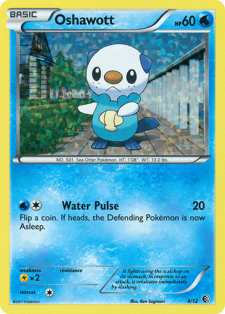 Oshawott, carta 4 de McDonald's Collection 2011