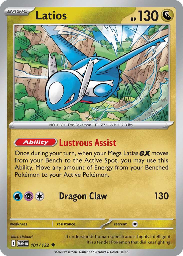 Latios, carta 101 de Mega Evolution