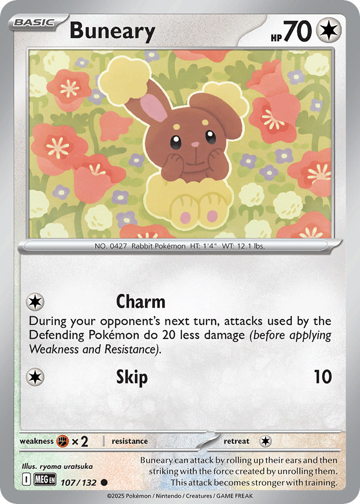 Buneary, carta 107 de Mega Evolution