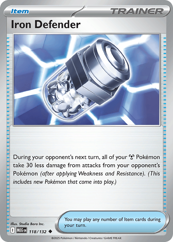 Iron Defender, carta 118 de Mega Evolution