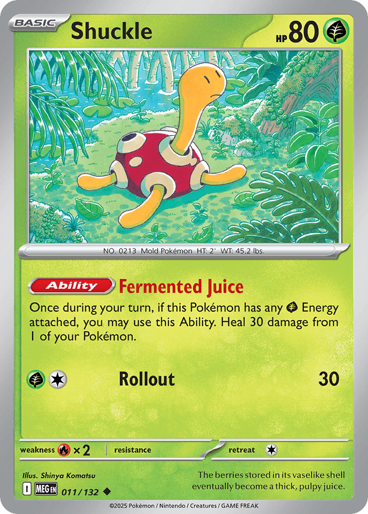 Shuckle, carta 011 de Mega Evolution