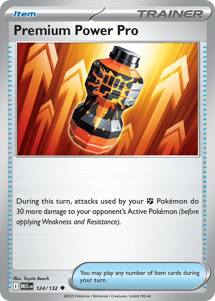 Premium Power Pro, carta 124 de Mega Evolution