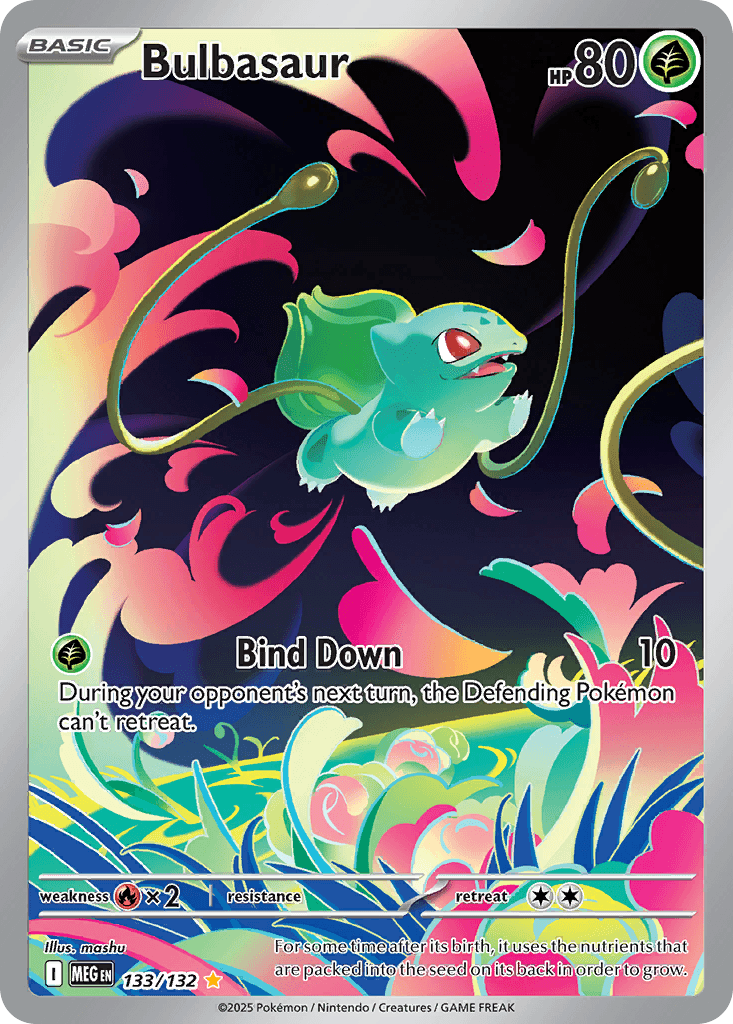 Bulbasaur, carta 133 de Mega Evolution