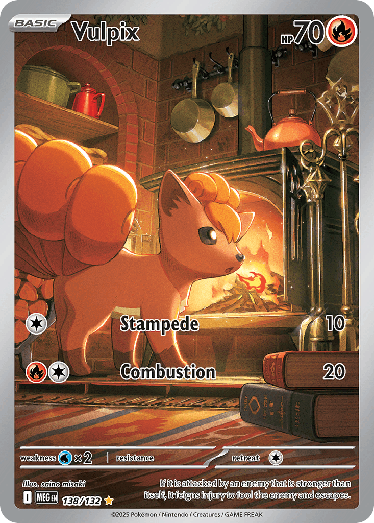 Vulpix, carta 138 de Mega Evolution