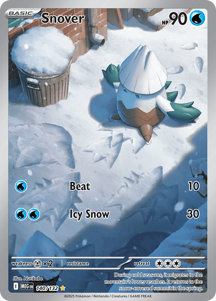 Snover, carta 140 de Mega Evolution