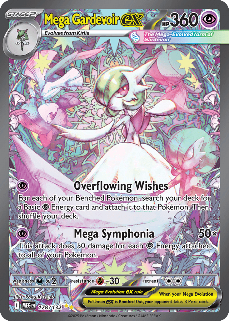 Mega Gardevoir ex, carta 178 de Mega Evolution