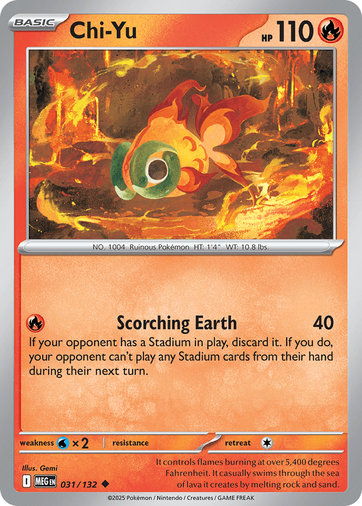 Chi-Yu, carta 031 de Mega Evolution