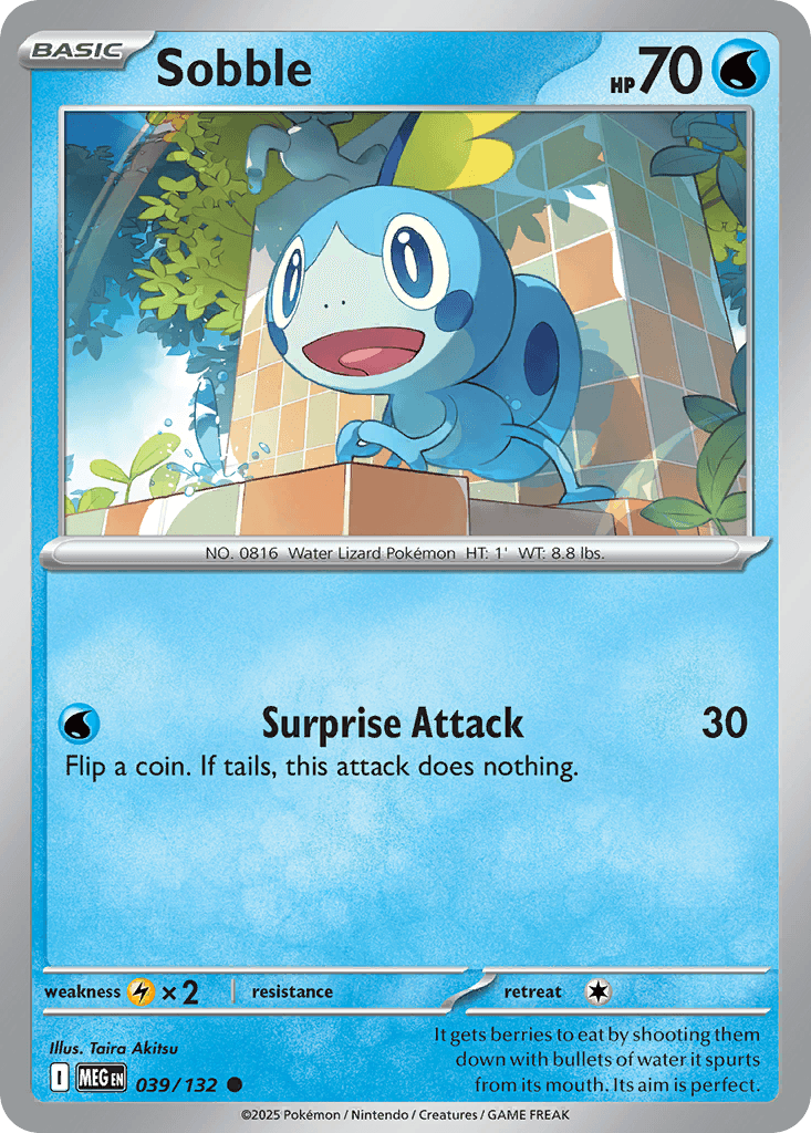 Sobble, carta 039 de Mega Evolution