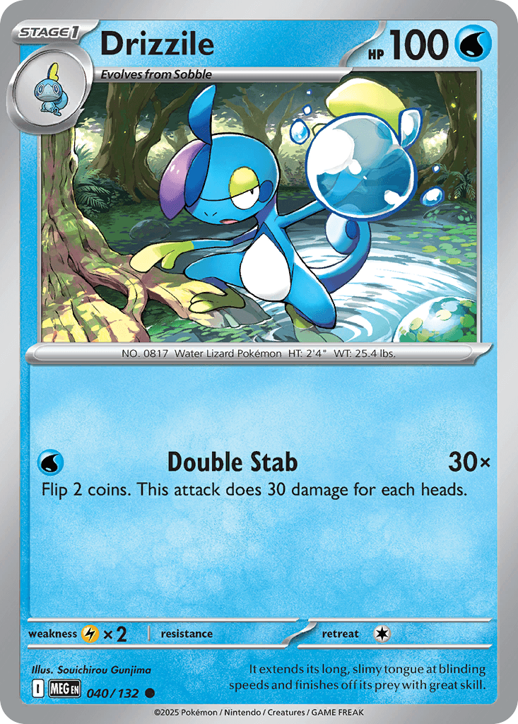 Drizzile, carta 040 de Mega Evolution