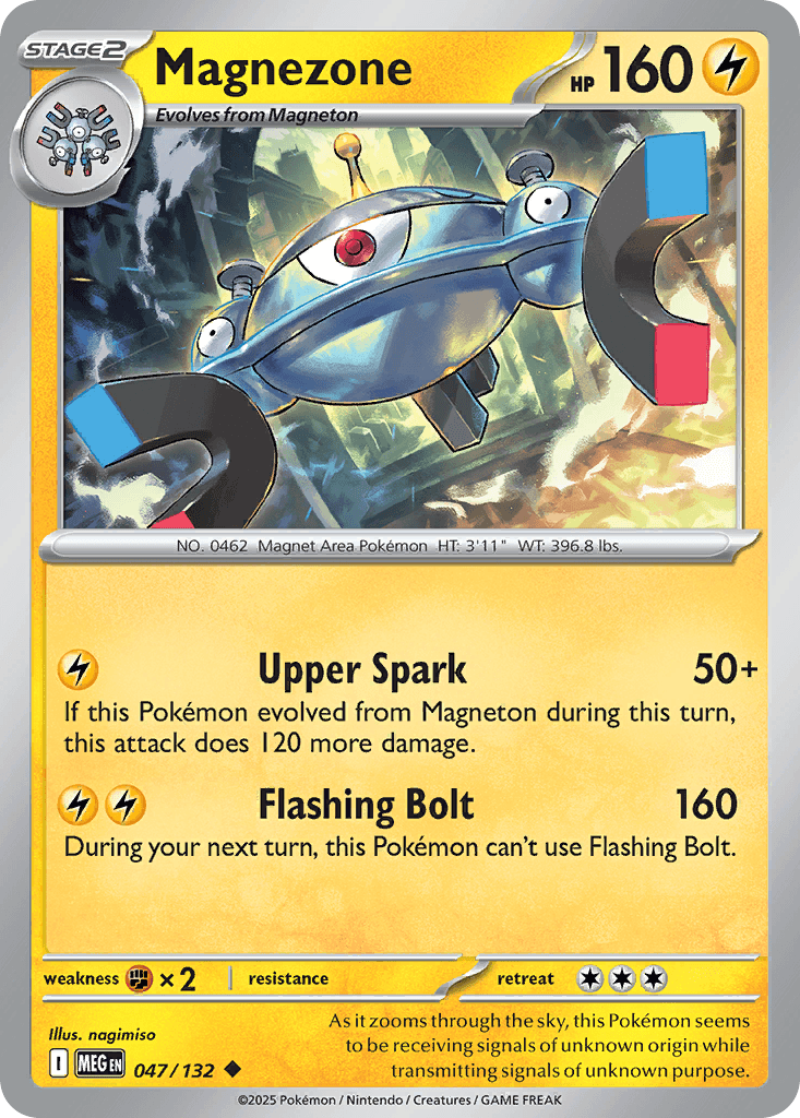 Magnezone, carta 047 de Mega Evolution
