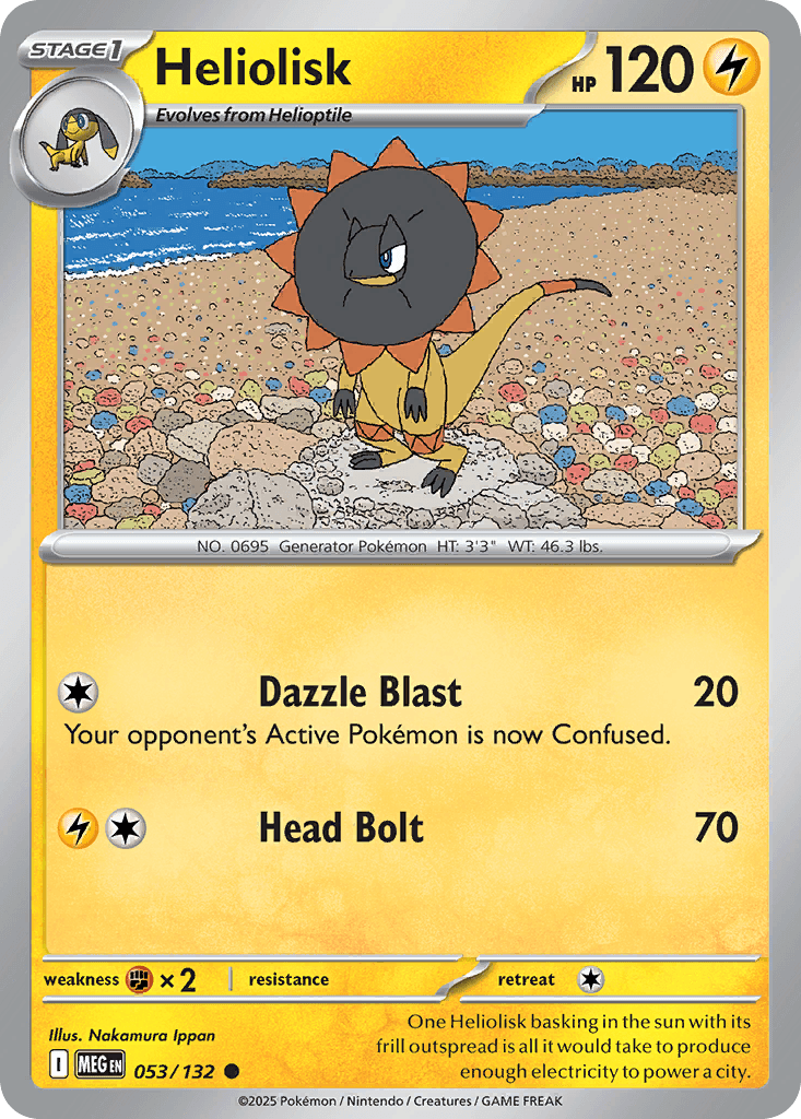 Heliolisk, carta 053 de Mega Evolution