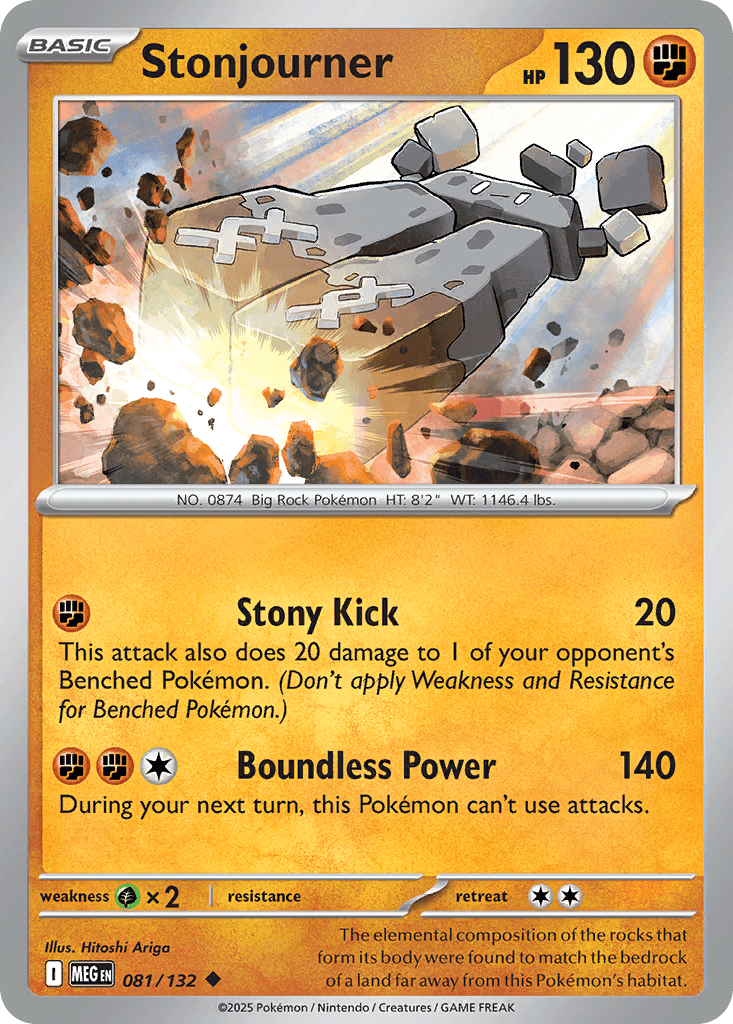Stonjourner, carta 081 de Mega Evolution