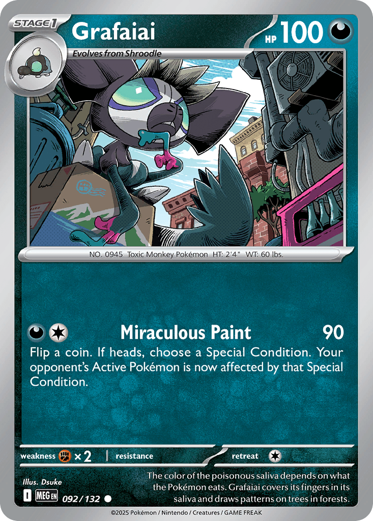 Grafaiai, carta 092 de Mega Evolution