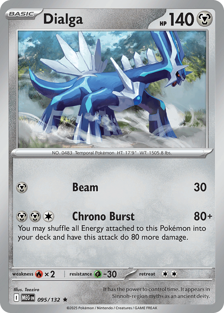 Dialga, carta 095 de Mega Evolution