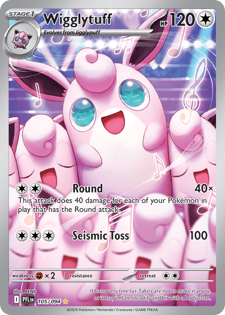 Wigglytuff, carta 105 de Phantasmal Flames