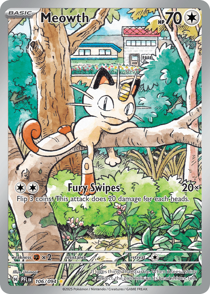Meowth, carta 106 de Phantasmal Flames