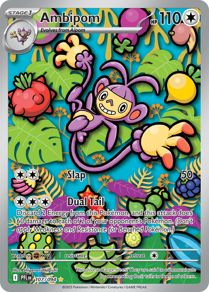 Ambipom, carta 107 de Phantasmal Flames