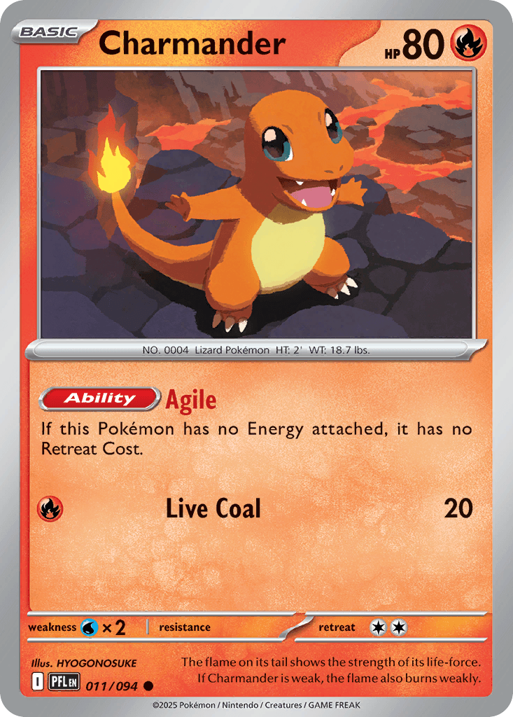 Charmander, carta 011 de Phantasmal Flames