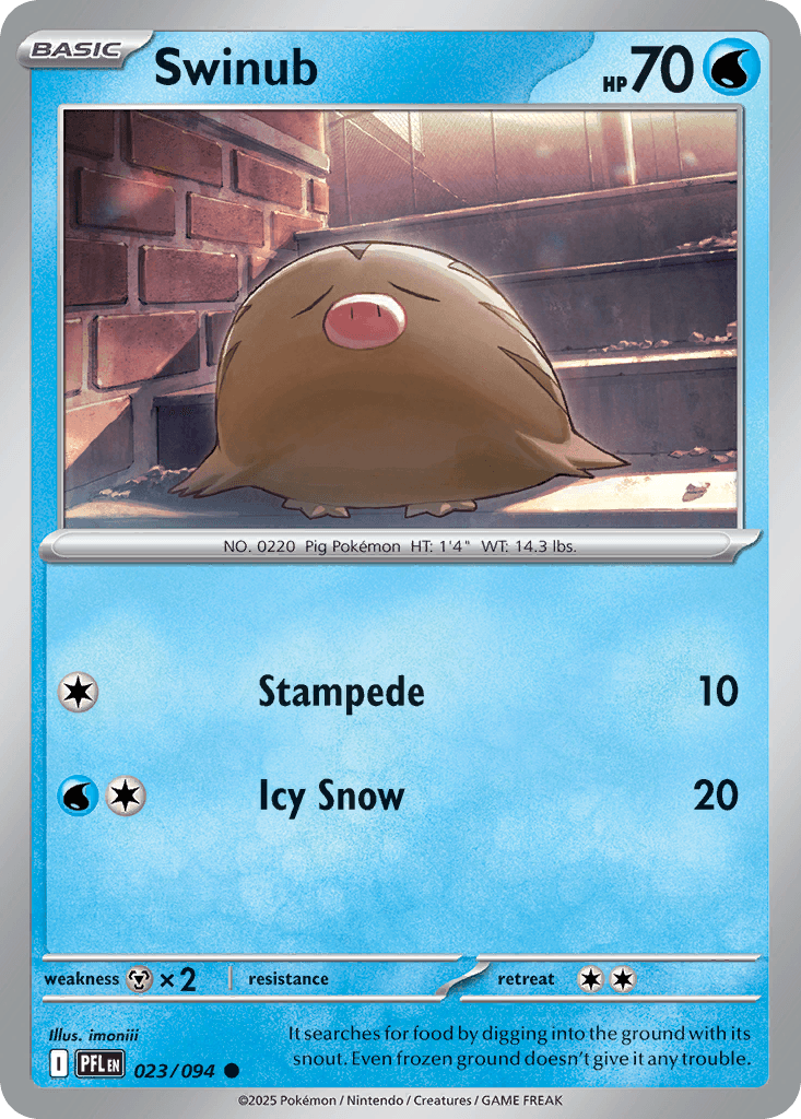 Swinub, carta 023 de Phantasmal Flames