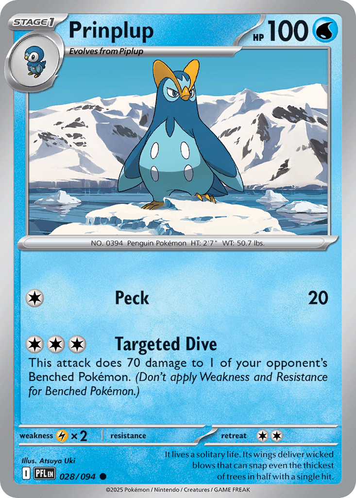 Prinplup, carta 028 de Phantasmal Flames