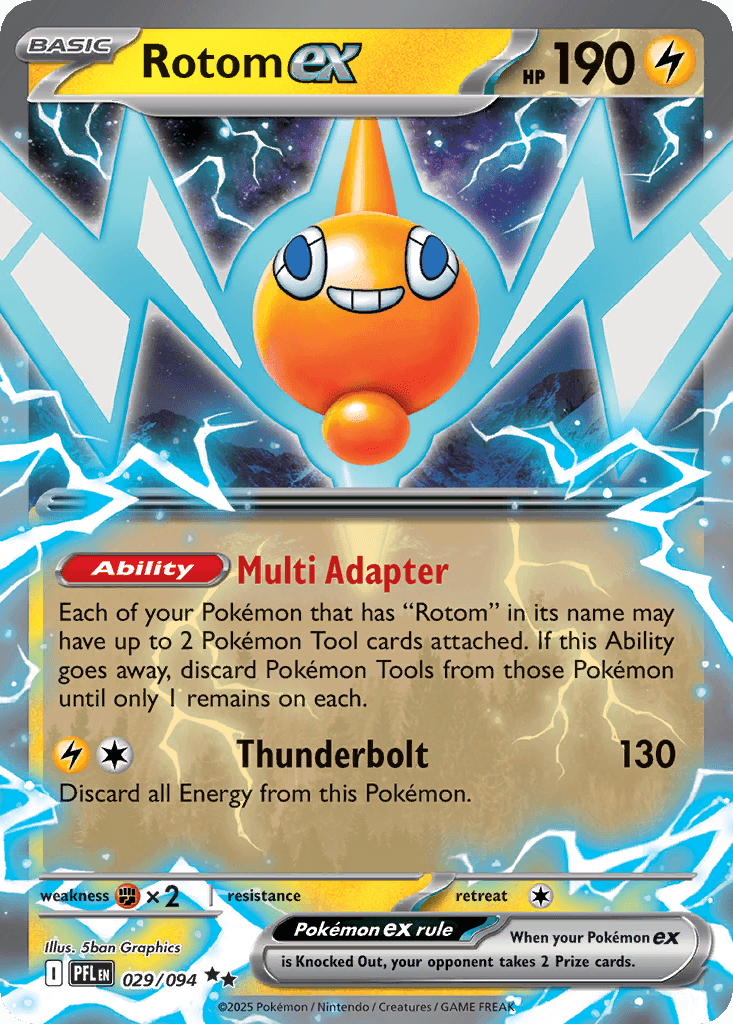 Rotom ex, carta 029 de Phantasmal Flames