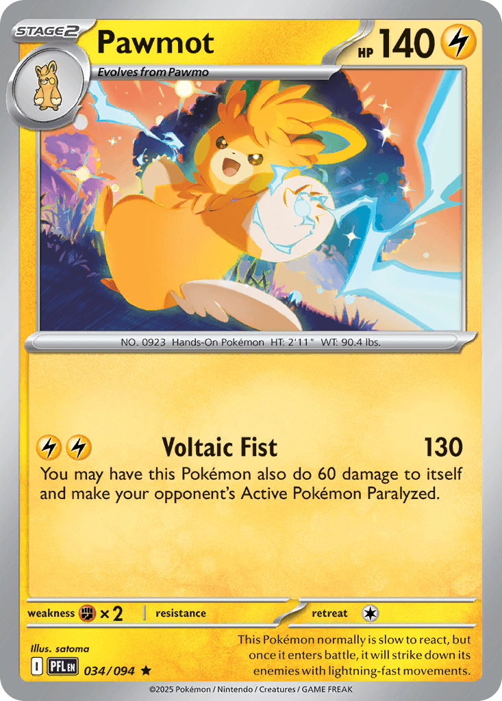 Pawmot, carta 034 de Phantasmal Flames