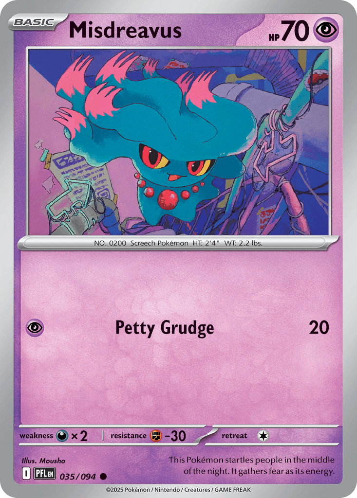 Misdreavus, carta 035 de Phantasmal Flames