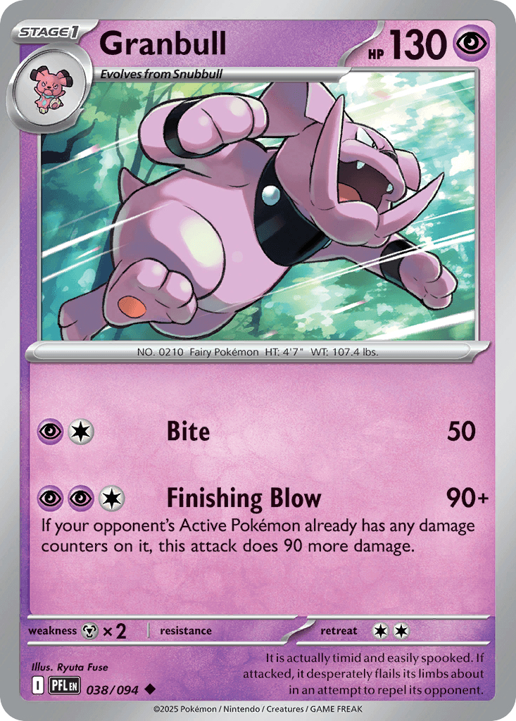 Granbull, carta 038 de Phantasmal Flames