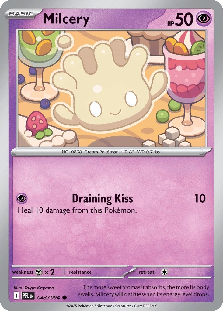 Milcery, carta 043 de Phantasmal Flames