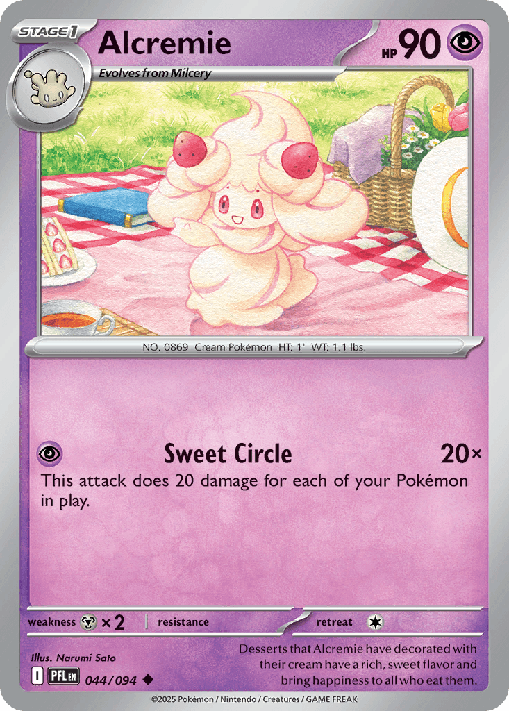 Alcremie, carta 044 de Phantasmal Flames
