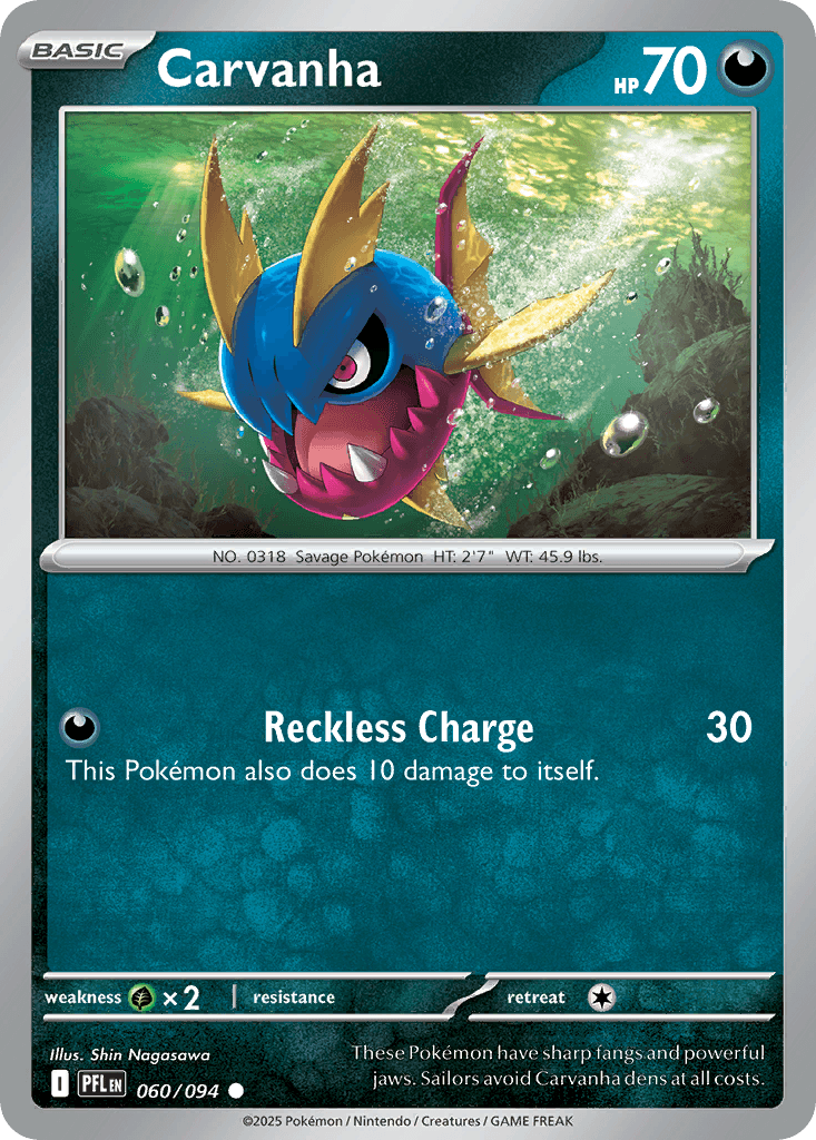 Carvanha, carta 060 de Phantasmal Flames