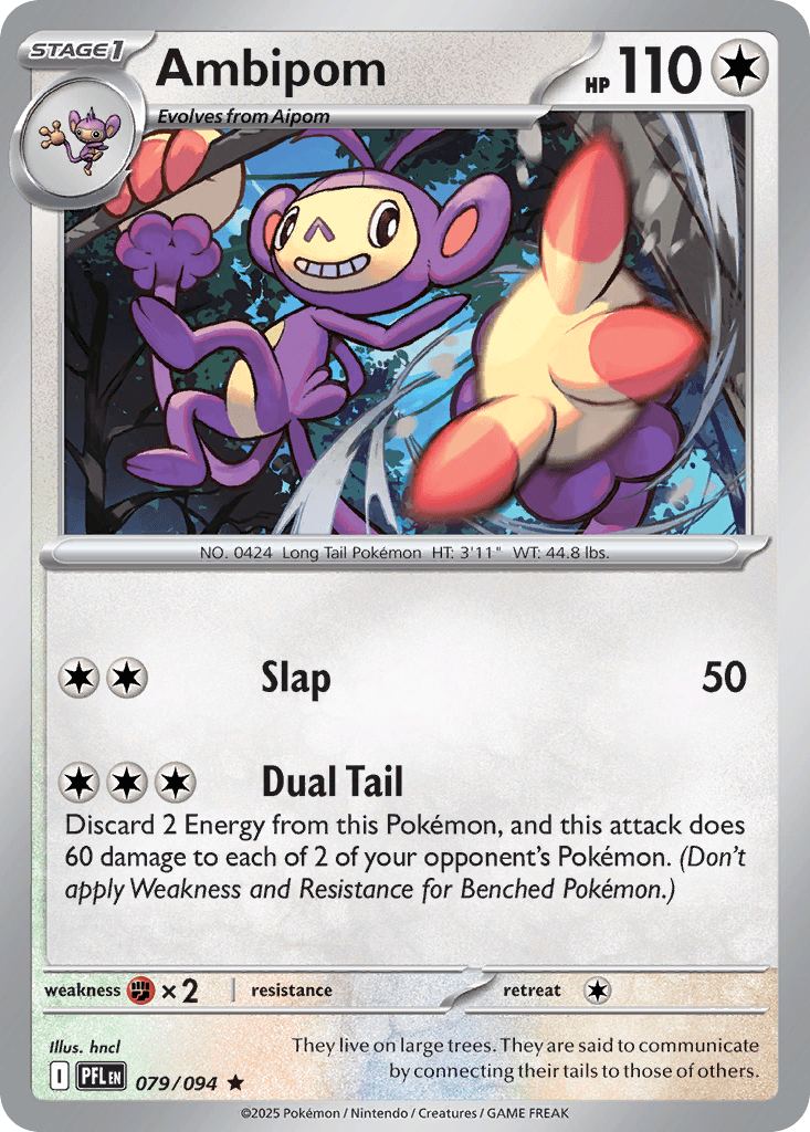 Ambipom, carta 079 de Phantasmal Flames