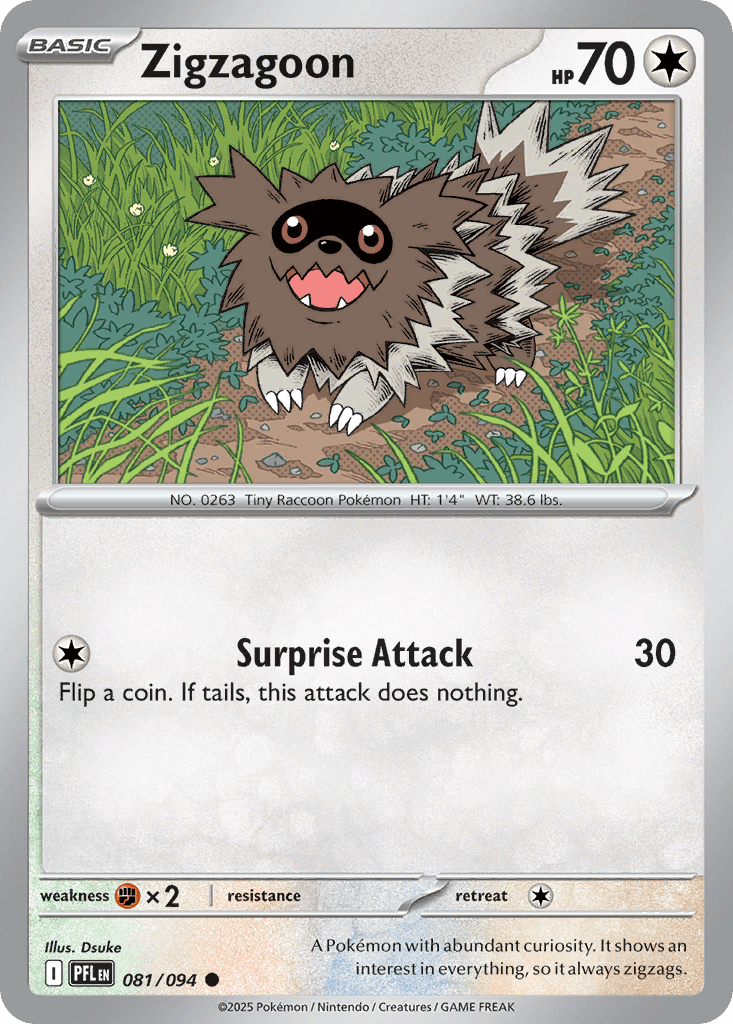 Zigzagoon, carta 081 de Phantasmal Flames