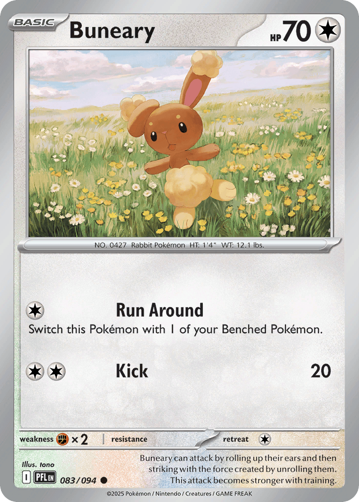 Buneary, carta 083 de Phantasmal Flames