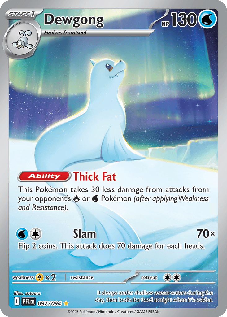 Dewgong, carta 097 de Phantasmal Flames