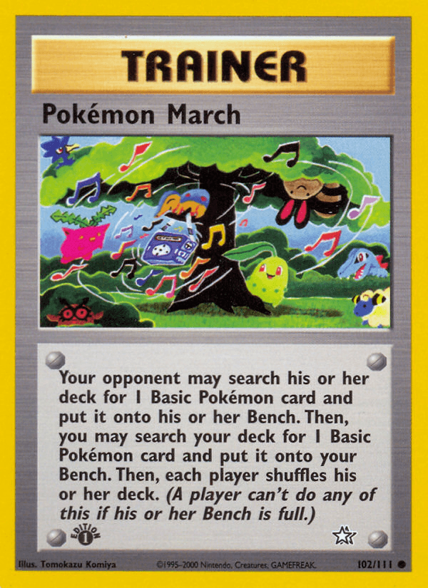 Pokémon March, carta 102 de Neo Genesis