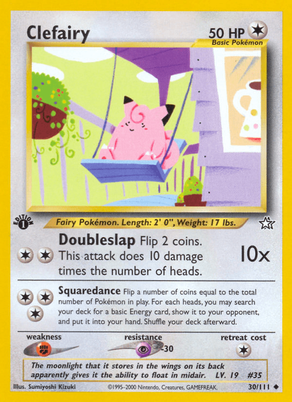 Clefairy, carta 30 de Neo Genesis
