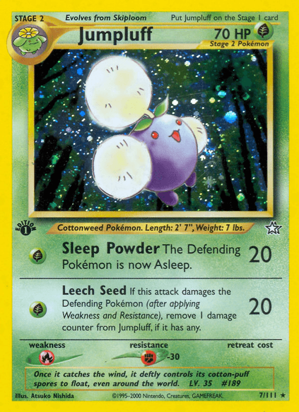 Jumpluff, carta 7 de Neo Genesis