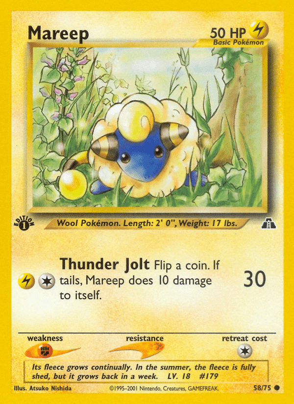 Mareep, carta 58 de Neo Discovery