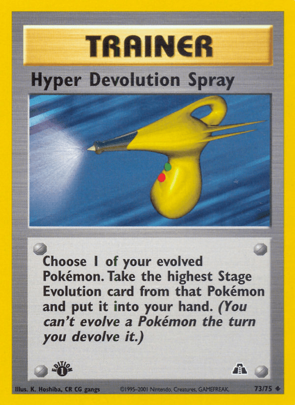 Hyper Devolution Spray, carta 73 de Neo Discovery